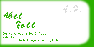 abel holl business card